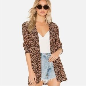 BEACH RIOT x REVOLVE Chic Leopard Print Open Kimono Coverup